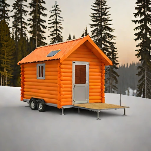 A harmattan-season guest hut, photographed against a plain background