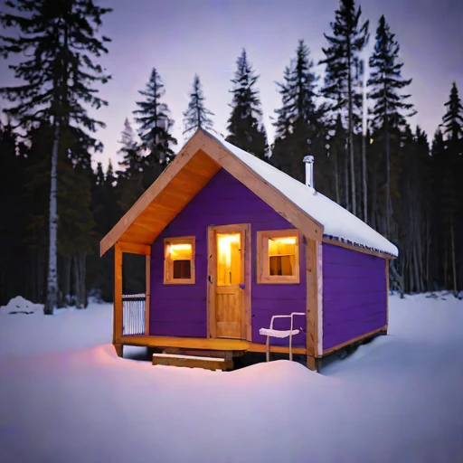 A harmattan-season guest hut, photographed against a plain background