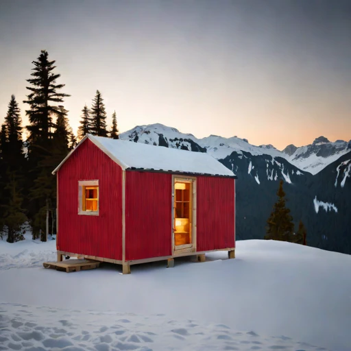 A harmattan-season guest hut, photographed against a plain background