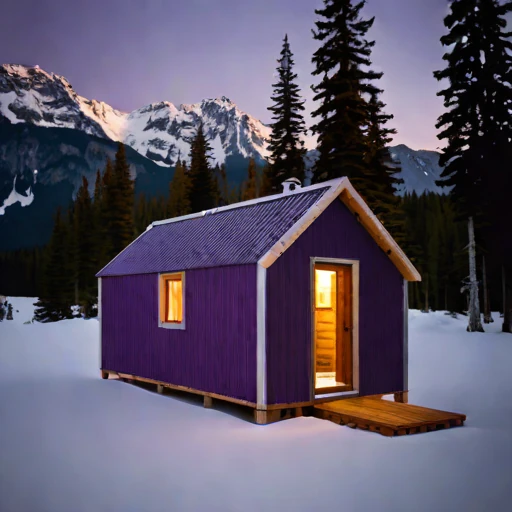 A harmattan-season guest hut, photographed against a plain background