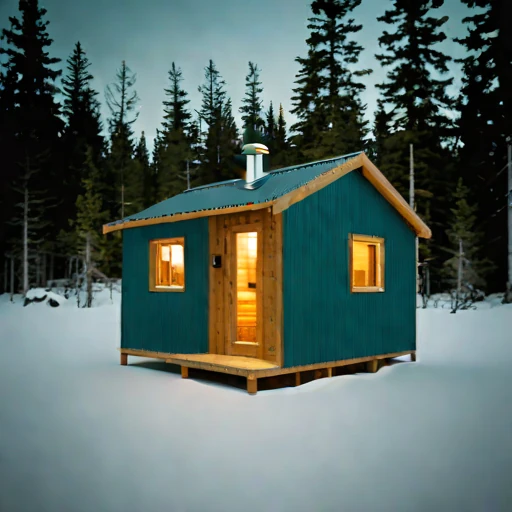 A harmattan-season guest hut, photographed against a plain background