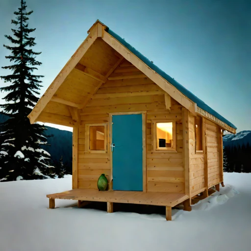 A harmattan-season guest hut, photographed against a plain background