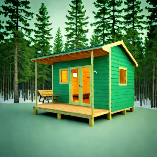 A harmattan-season guest hut, photographed against a plain background
