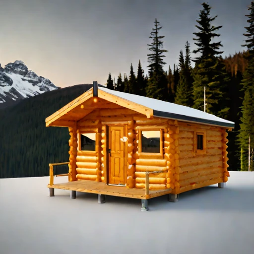 A harmattan-season guest hut, photographed against a plain background