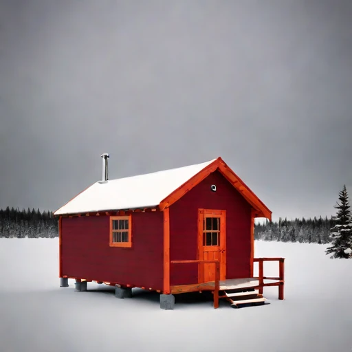 A harmattan-season guest hut, photographed against a plain background