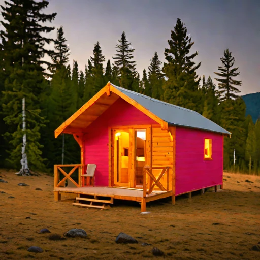 A harmattan-season guest hut, photographed against a plain background
