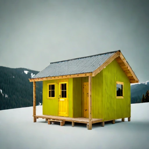 A harmattan-season guest hut, photographed against a plain background