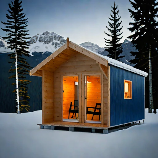 A harmattan-season guest hut, photographed against a plain background