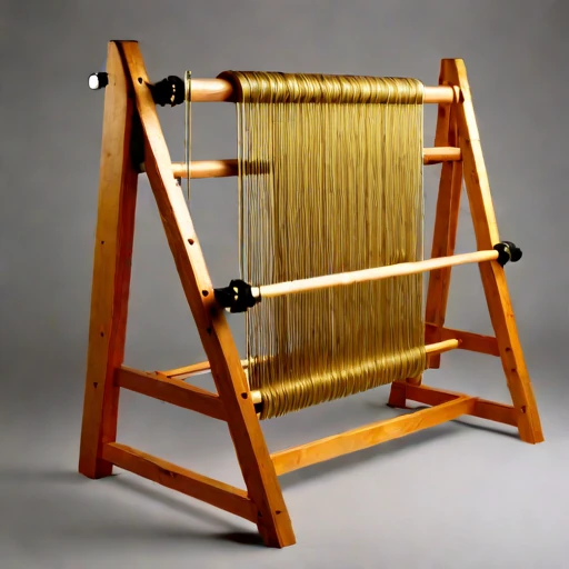An isopiestic-hold warping frame, photographed against a plain background