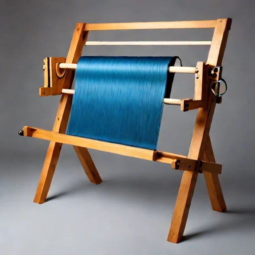 An isopiestic-hold warping frame, photographed against a plain background