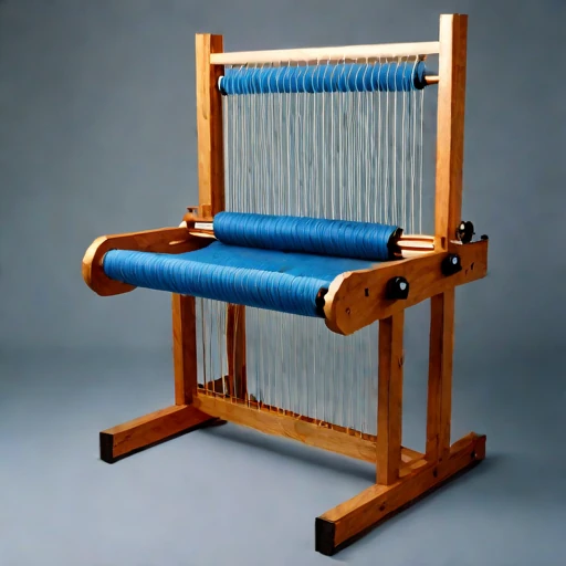 An isopiestic-hold warping frame, photographed against a plain background