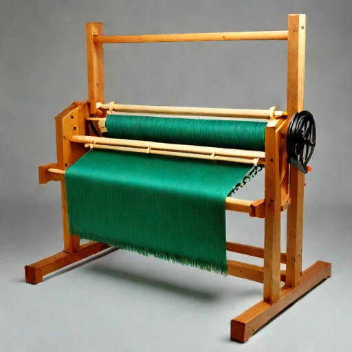 An isopiestic-hold warping frame, photographed against a plain background