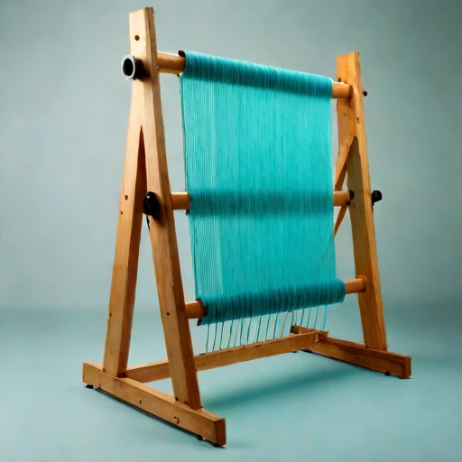 An isopiestic-hold warping frame, photographed against a plain background