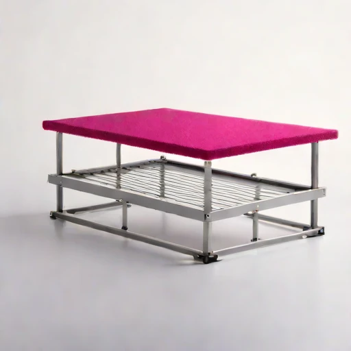 An inversion-layer viewing deck, photographed against a plain background