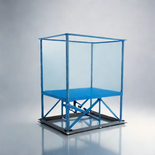An inversion-layer viewing deck, photographed against a plain background