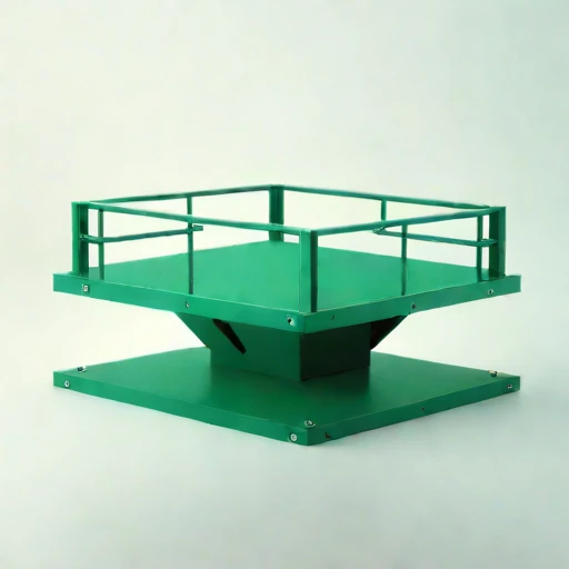 An inversion-layer viewing deck, photographed against a plain background