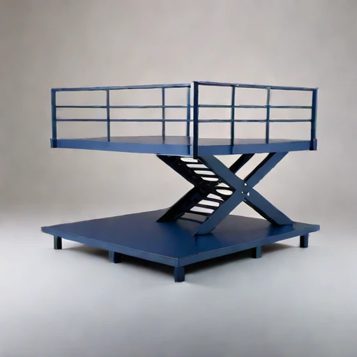An inversion-layer viewing deck, photographed against a plain background