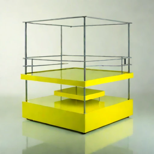 An inversion-layer viewing deck, photographed against a plain background
