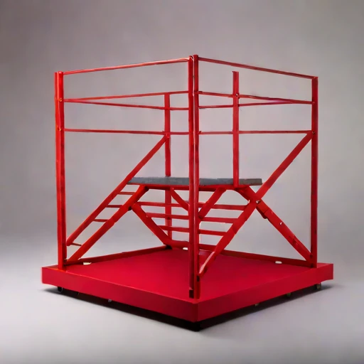 An inversion-layer viewing deck, photographed against a plain background