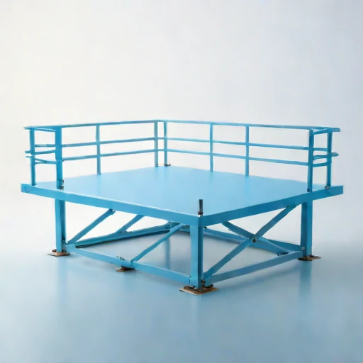 An inversion-layer viewing deck, photographed against a plain background