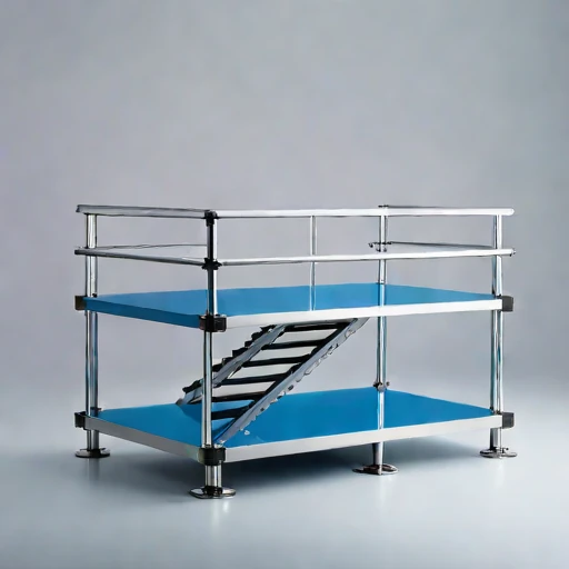 An inversion-layer viewing deck, photographed against a plain background