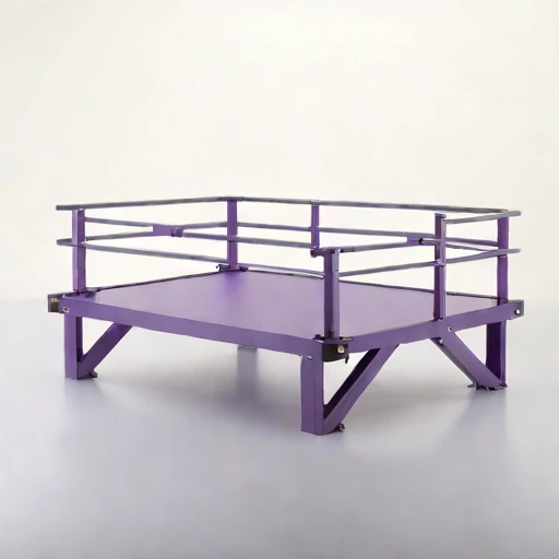 An inversion-layer viewing deck, photographed against a plain background