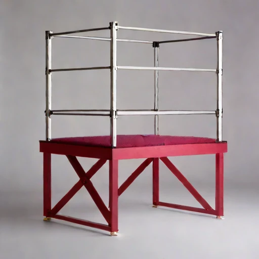 An inversion-layer viewing deck, photographed against a plain background