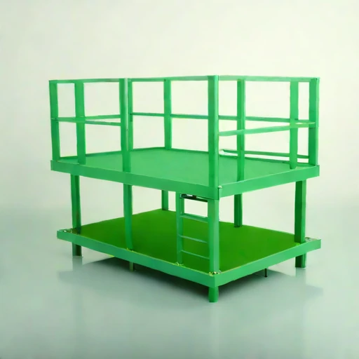 An inversion-layer viewing deck, photographed against a plain background