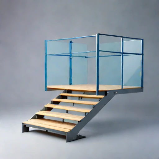 An inversion-layer viewing deck, photographed against a plain background