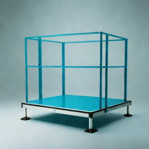 An inversion-layer viewing deck, photographed against a plain background
