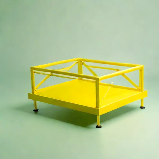An inversion-layer viewing deck, photographed against a plain background