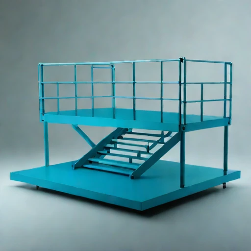 An inversion-layer viewing deck, photographed against a plain background