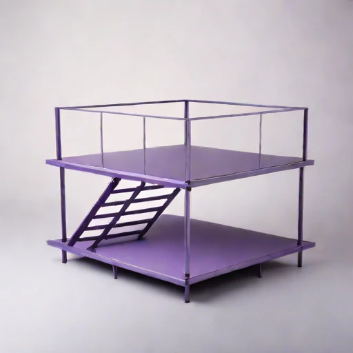 An inversion-layer viewing deck, photographed against a plain background