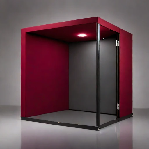 An infrasound monitoring booth, photographed against a plain background