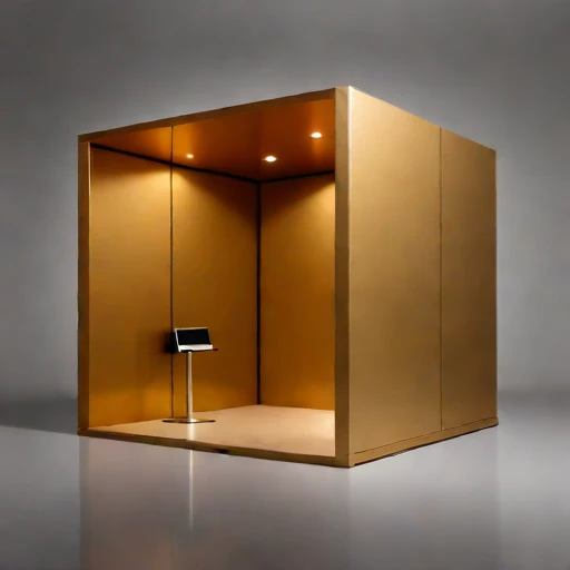 An infrasound monitoring booth, photographed against a plain background