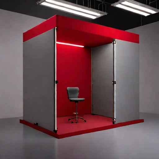 An infrasound monitoring booth, photographed against a plain background
