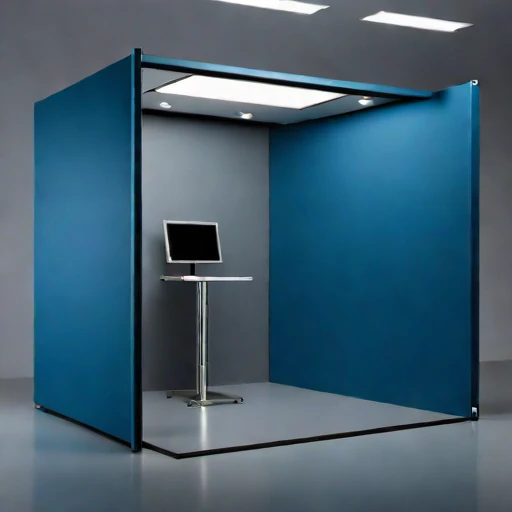 An infrasound monitoring booth, photographed against a plain background