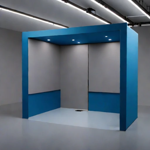 An infrasound monitoring booth, photographed against a plain background