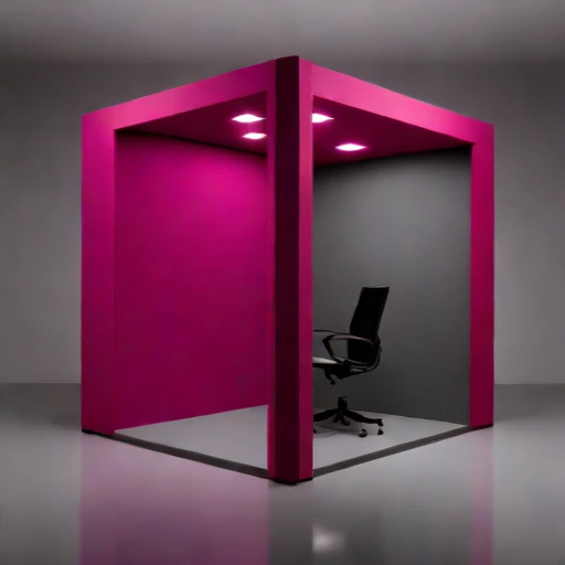 An infrasound monitoring booth, photographed against a plain background
