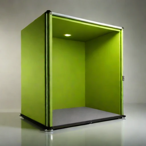 An infrasound monitoring booth, photographed against a plain background