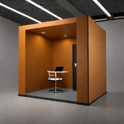 An infrasound monitoring booth, photographed against a plain background
