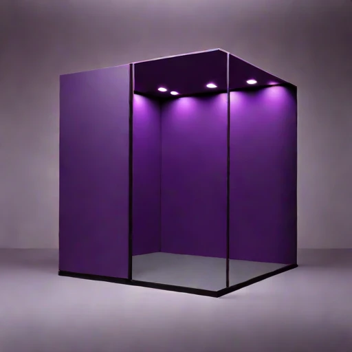 An infrasound monitoring booth, photographed against a plain background
