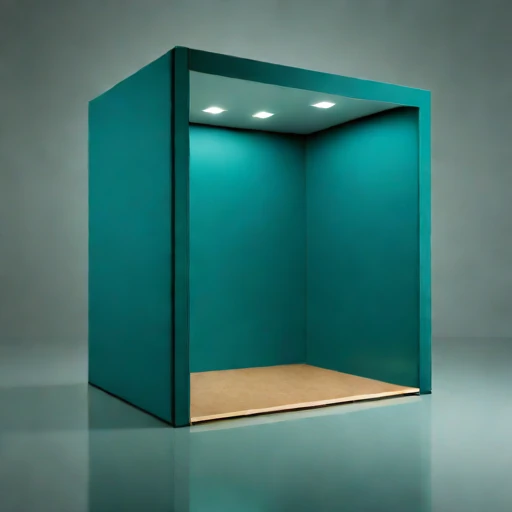 An infrasound monitoring booth, photographed against a plain background