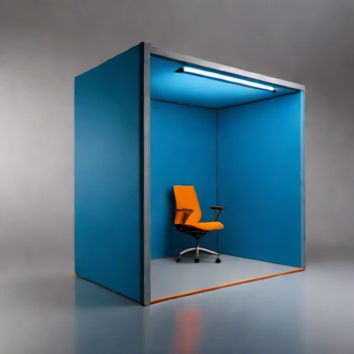 An infrasound monitoring booth, photographed against a plain background