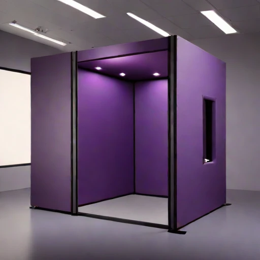 An infrasound monitoring booth, photographed against a plain background