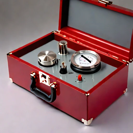 An infrasound pressure-reference cell, photographed against a plain background