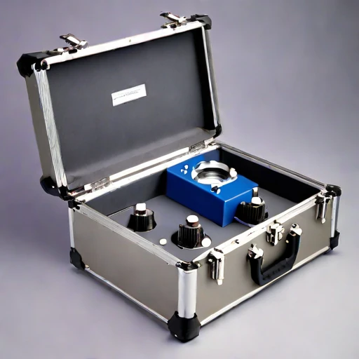 An infrasound pressure-reference cell, photographed against a plain background