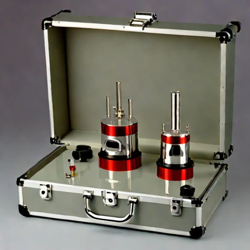 An infrasound pressure-reference cell, photographed against a plain background