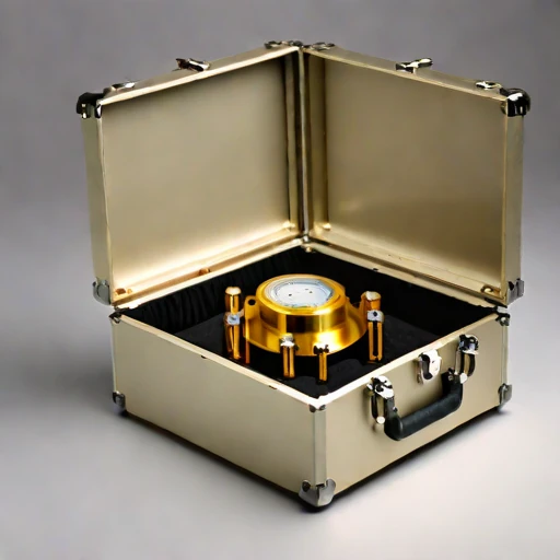 An infrasound pressure-reference cell, photographed against a plain background