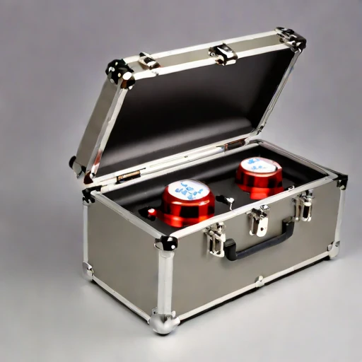 An infrasound pressure-reference cell, photographed against a plain background